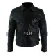 Slim Fit Cross Zip Retro Vintage Biker Leather Jacket